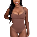 Brown Shapewear Sculpting Bodysuit
